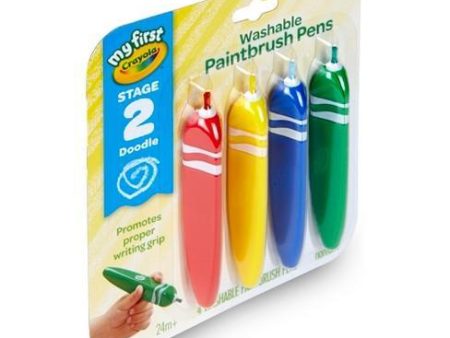 Crayola My First Washable Tripod Grip Paintbrush Pens on Sale