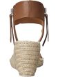 DOLCE VITA Womens Caramel Beige Padded Gisele Round Toe Wedge Espadrille Shoes M Fashion