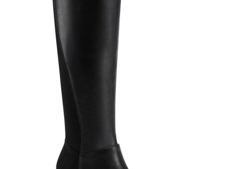 ALFANI Womens Black Mixed Media Padded Beverly Round Toe Wedge Zip-Up Leather Dress Heeled Boots M Online Sale