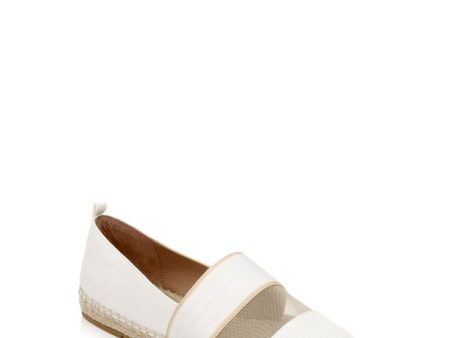 ZAC ZAC POSEN Womens Beige Striped Ribbon Mesh Insert Details Comfort Vida Round Toe Slip On Espadrille Shoes M Online now