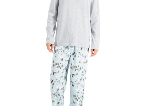 FAMILY PJs Blue Heather Long Sleeve Straight leg Everyday Pajamas Online