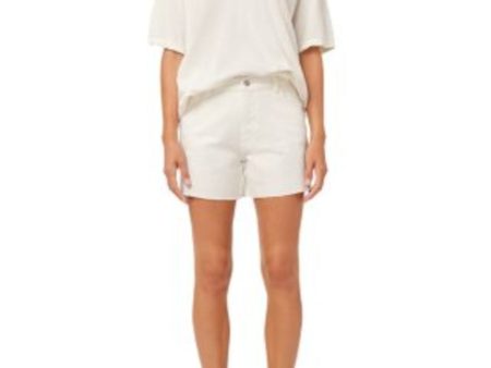 DL1961 Womens White Zippered Pocketed Split Frayed Hems Shorts Shorts Sale