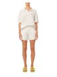 DL1961 Womens White Zippered Pocketed Split Frayed Hems Shorts Shorts Sale