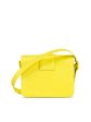 LONGCHAMP Women s Yellow Solid Suede Logo Hardware Adjustable Strap Crossbody Handbag Purse Hot on Sale