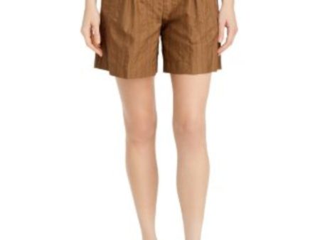 FABIANA FILIPPI Womens Brown Pocketed Elastic Waist Pull-on Shorts Shorts Online Hot Sale