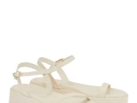 ANCIENT GREEK SANDALS Womens Ivory Ankle Strap Padded Irida Round Toe Platform Buckle Leather Sandals Shoes Online now