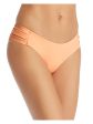 VITAMIN A Women s Orange Cutout Bikini Swimwear Bottom Discount