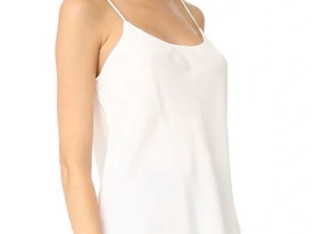 CLUB MONACO Womens Ivory Lined Scoop Back Spaghetti Strap Scoop Neck Cami Top Cheap