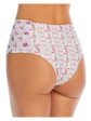 CAPITTANA Women s White Floral Lined Ruched Moderate Coverage Isa Peruvia High Waisted Swimwear Bottom Sale