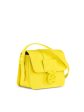 LONGCHAMP Women s Yellow Solid Suede Logo Hardware Adjustable Strap Crossbody Handbag Purse Hot on Sale