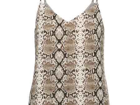 BANANA REPUBLIC Womens Beige Lined Adjustable V-back Spaghetti Strap V Neck Cami Top Online