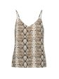 BANANA REPUBLIC Womens Beige Lined Adjustable V-back Spaghetti Strap V Neck Cami Top Online