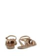 ANCIENT GREEK SANDALS Womens Beige Cut Out Ankle Strap Aella Round Toe Buckle Leather Sandals Shoes Cheap