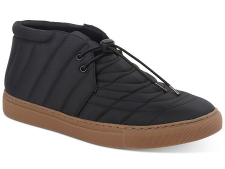 ALFANI Mens Black Quilted Comfort Tucker Round Toe Platform Chukka Boots M Discount