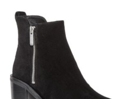 3.1 PHILLIP LIM Womens Black Padded Alexa Round Toe Block Heel Leather Booties For Cheap