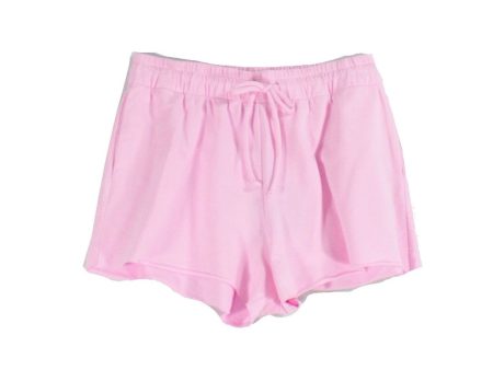 BAM BY BETSY & ADAM Womens Pink Stretch Tie Short Length Raw Hem, Pull-on Shorts on Sale