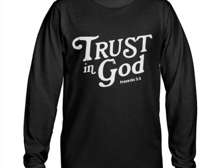 Trust In God - Mens Long Sleeve Tee For Sale