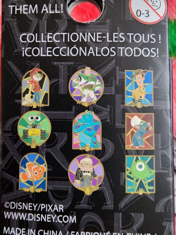 Loungefly Disney Pixar Characters Stained Glass Mystery Pins For Discount