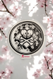 Tokidoki Sakura Double Skull Sticker For Cheap