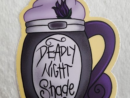 Disney Nightmare Before Christmas Deadly Night Shade Sticker Hot on Sale