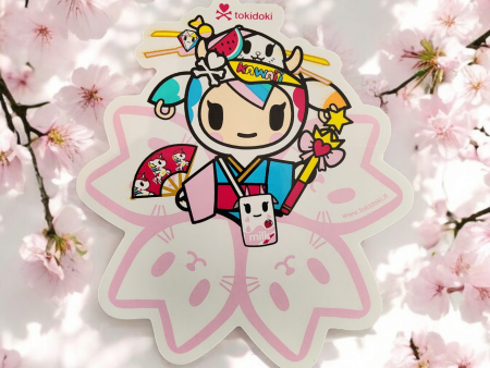 Tokidoki Kawaii Sakura Cherry Blossom Sticker Online now