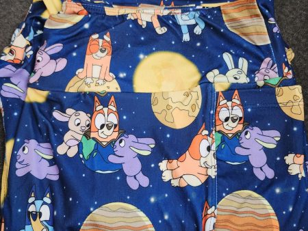 CP Bluey and Bingo Outer Space Leggings For Cheap