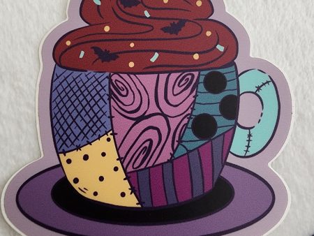 Disney Nightmare Before Christmas Sally Mug Sticker Hot on Sale